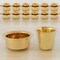 South Indian Brass Coffee Cup and Dabara Matte Plain for South Indian Filter Tea Handmade Tumbler Cup Traditional Kumbakonam Coffee Dabra Set Serving Drinkware (capacity Upto 120 Ml)